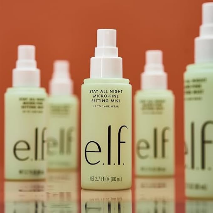 elf STAY ALL NIGHT MICRO-FINE SETTING MIST, HYDRATING & REFRESHING MAKEUP SETTING SPRAY FOR 16HR WEAR-TIME, VEGAN & CRUELTY-FREE, 2.7 FL OZ - Image 3